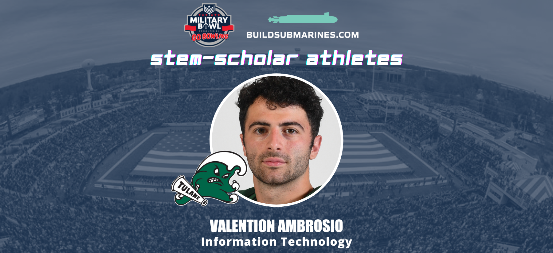 Valentino ambrosio tulane military bowl